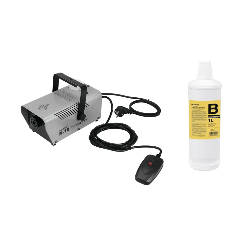 EUROLITE Set N-10 silber + B2D Basic Nebelfluid 1l