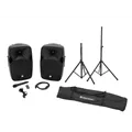 OMNITRONIC XFM-212AP Set + MOVE MK2 Speaker Stands