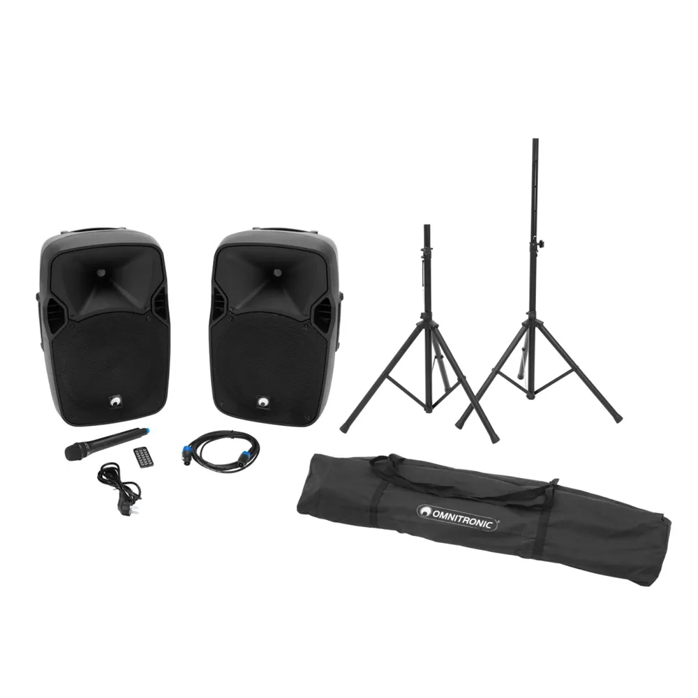 OMNITRONIC Set XFM-212AP + Boxenhochständer MOVE MK2