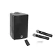 OMNITRONIC Set WAMS-08BT MK2 Drahtlos-PA-System + UWM-2HH USB Funkmikrofon-Set