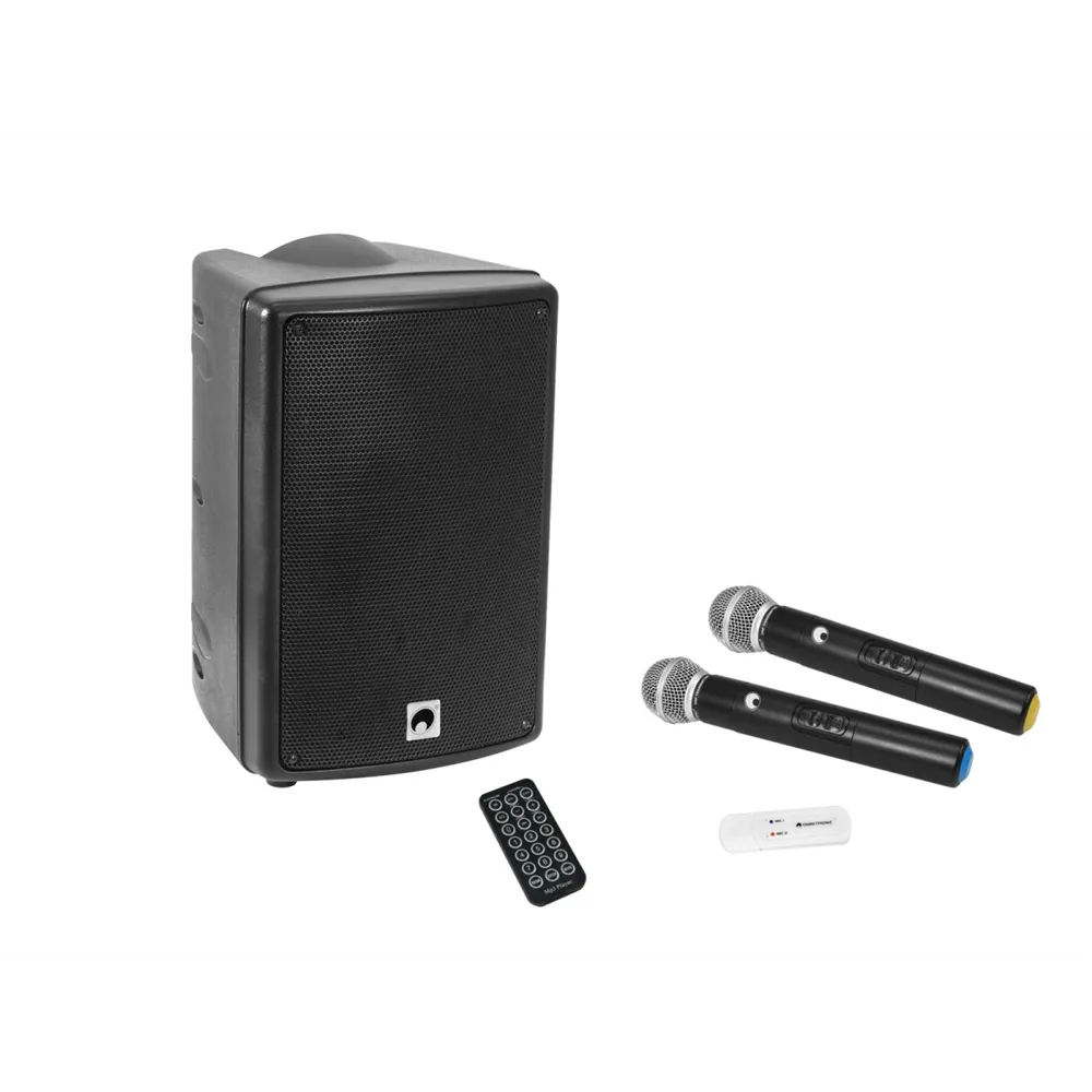 OMNITRONIC Set WAMS-08BT MK2 Drahtlos-PA-System + UWM-2HH USB Funkmikrofon-Set