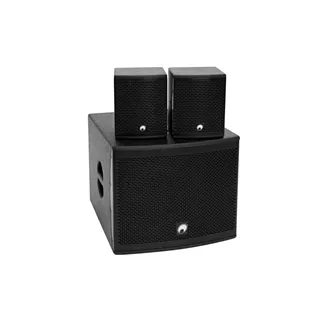 OMNITRONIC Set MOLLY-12A Subwoofer aktiv + 2x MOLLY-6 Top 8 Ohm, schwarz