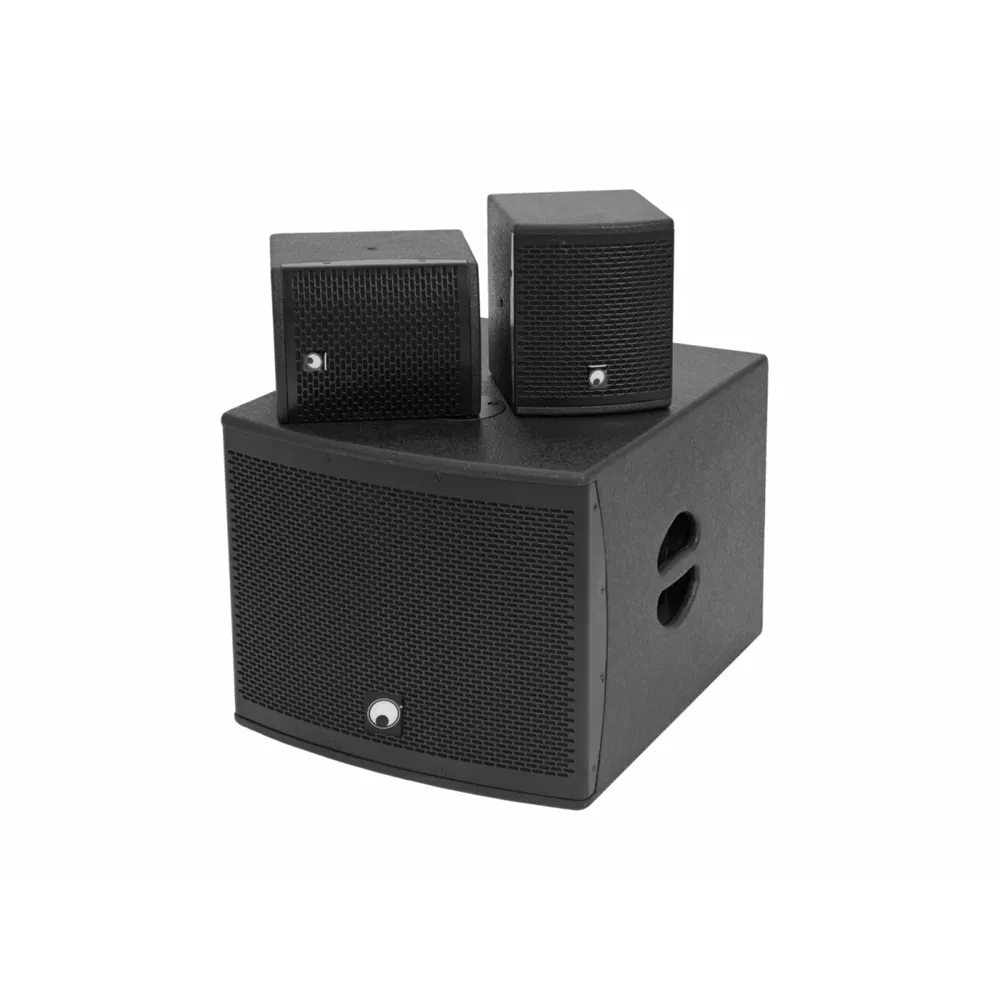 OMNITRONIC Set MOLLY-12A Subwoofer aktiv + 2x MOLLY-6 Top 8 Ohm, schwarz