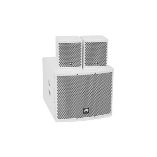 OMNITRONIC Set MOLLY-12A Subwoofer aktiv + 2x MOLLY-6 Top 8 Ohm, weiß