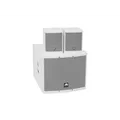 OMNITRONIC MOLLY-12A Active Subwoofer Set + 2x MOLLY-6 Tops 8 Ohm, White
