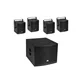 OMNITRONIC Set MOLLY-12A Subwoofer aktiv + 4x MOLLY-6 Top 8 Ohm, schwarz