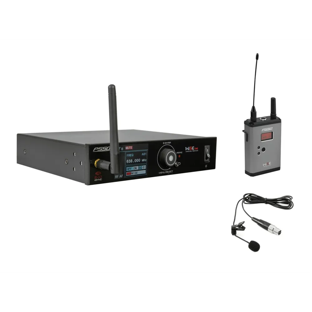 PSSO Set WISE ONE + BP + Lavalier 638-668MHz