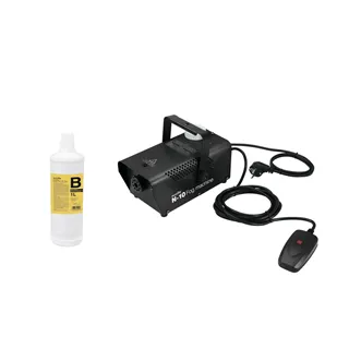 EUROLITE Set N-10 schwarz + B2D Basic Nebelfluid 1l