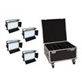 EUROLITE Set of 4 LED PLL-480 CW/WW Panels + Case