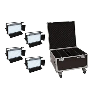 EUROLITE Set 4x LED PLL-480 QCL Panel + Case