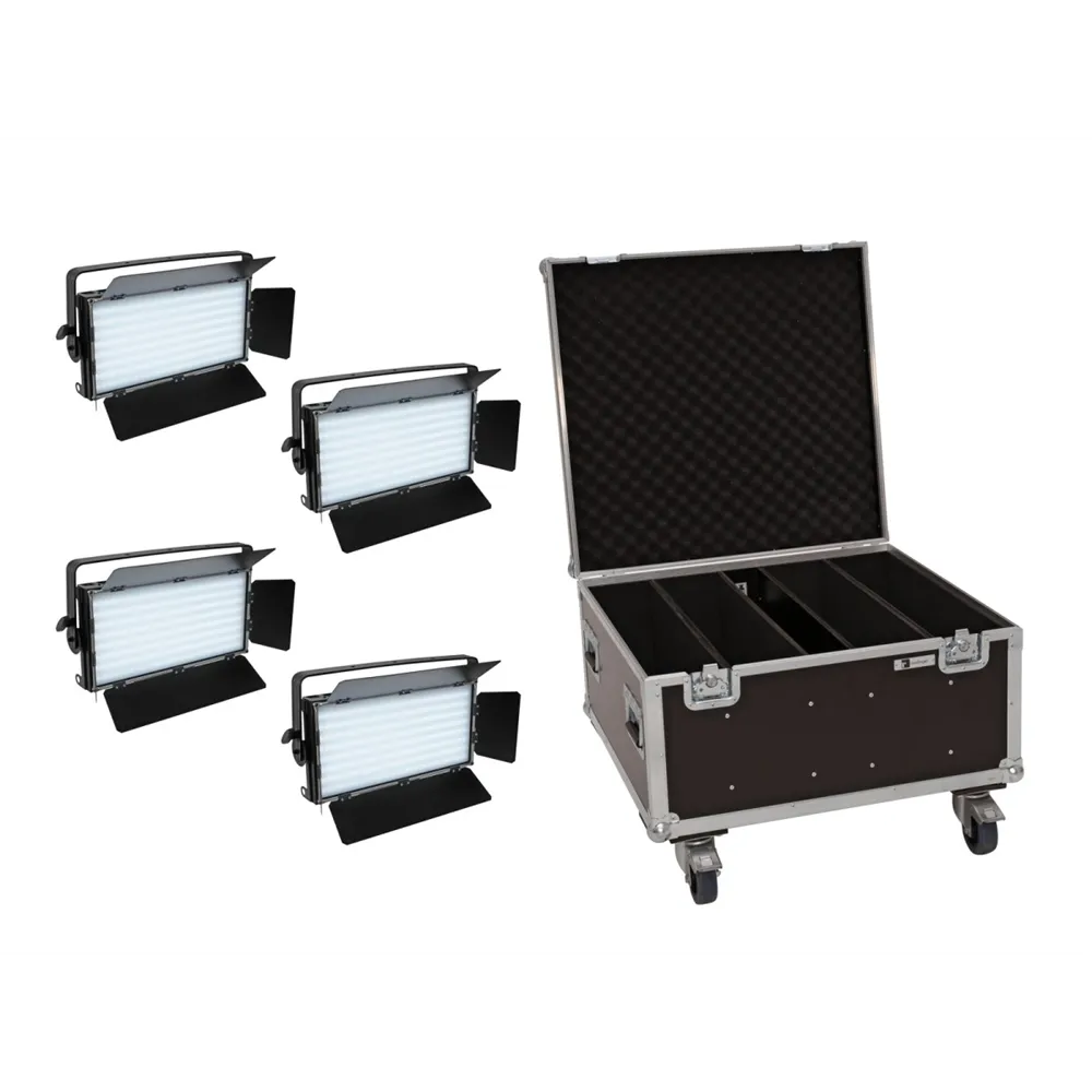 EUROLITE Set 4x LED PLL-480 QCL Panel + Case