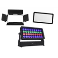 EUROLITE Multiflood Pro IP RGBW Wash MK2 Set + 40° Diffuser Lens + Wing Limiter