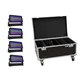 EUROLITE Set 4x Multiflood Pro IP RGBW Wash MK2 + Case