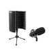 OMNITRONIC Set MIC CM-78MK2 Großmembran-Kondensatormikrofon + AS-04 Tisch-Mikrofon-Absorbersystem