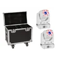 EUROLITE Set of 2 LED TMH-H90 Hybrid Moving Head Spot/Wash COB White + Case