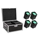 EUROLITE Set 4x AKKU UP-4 Entry QCL Spot QuickDMX + Case