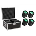 EUROLITE Set 4x AKKU UP-4 Entry QCL Spot QuickDMX + Case