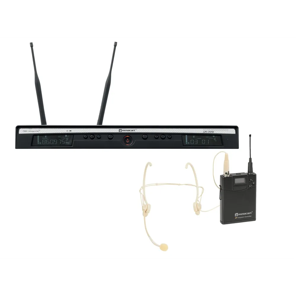 RELACART Set UR-260D Bodypack mit HM-600S Headset