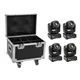 EUROLITE Set 4x LED TMH-S60 Moving-Head-Spot + Case
