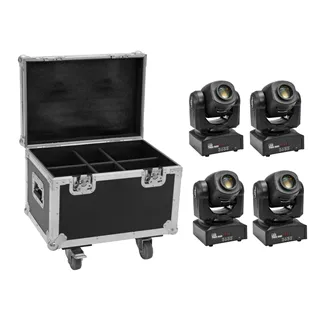 EUROLITE Set 4x LED TMH-S60 Moving-Head-Spot + Case