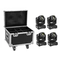 EUROLITE Set of 4 LED TMH-S60 Moving Head Spots + Case