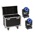 EUROLITE Set 2x LED TMH-H240 Beam/Wash/Flower Effect + Case