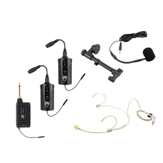 OMNITRONIC Set FAS TWO + 2x BP + Headset + Akustikgitarren-Mikrofon 660-690MHz