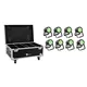 EUROLITE Set 8x LED IP PAR 7x10W RGBL Spot + Case