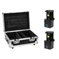 EUROLITE Set of 2 LED TSL-350 Scan COB Lights + Case