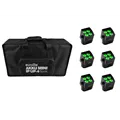 EUROLITE Set 6x AKKU Mini IP UP-4 QCL Spot MK2 + Soft-Bag