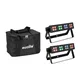 EUROLITE Set 2x LED Silent Bar 16x4W RGB/WW + Soft-Bag