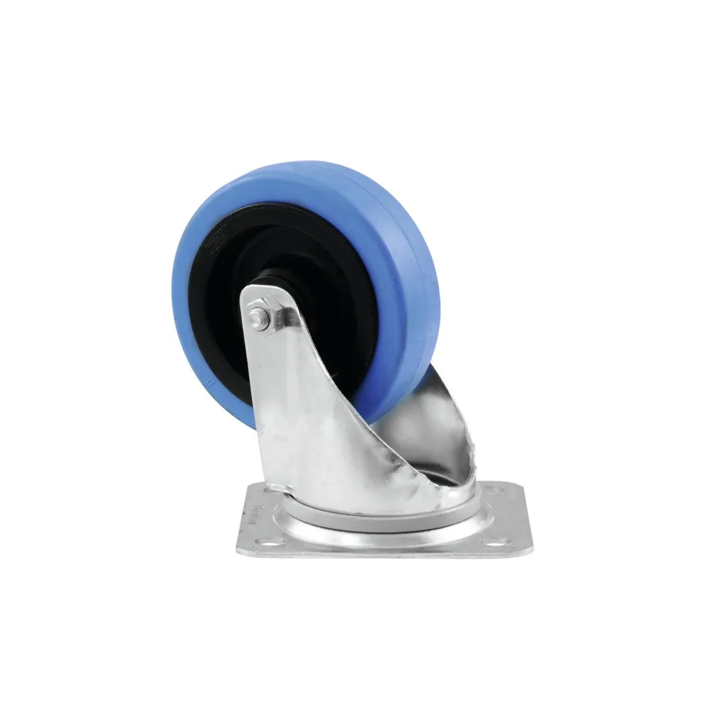 ROADINGER Lenkrolle 100mm BLUE WHEEL hellblau