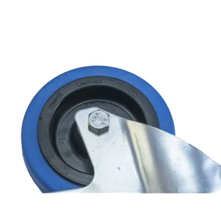 ROADINGER Lenkrolle 100mm BLUE WHEEL hellblau