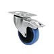 ROADINGER Lenkrolle 100mm BLUE WHEEL mit Bremse