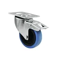 ROADINGER Lenkrolle 100mm BLUE WHEEL mit Bremse