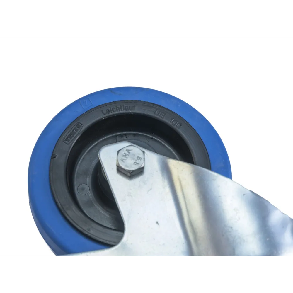 ROADINGER Lenkrolle 100mm BLUE WHEEL mit Bremse