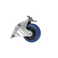 ROADINGER Lenkrolle RD-100B 100mm blau mit Bremse