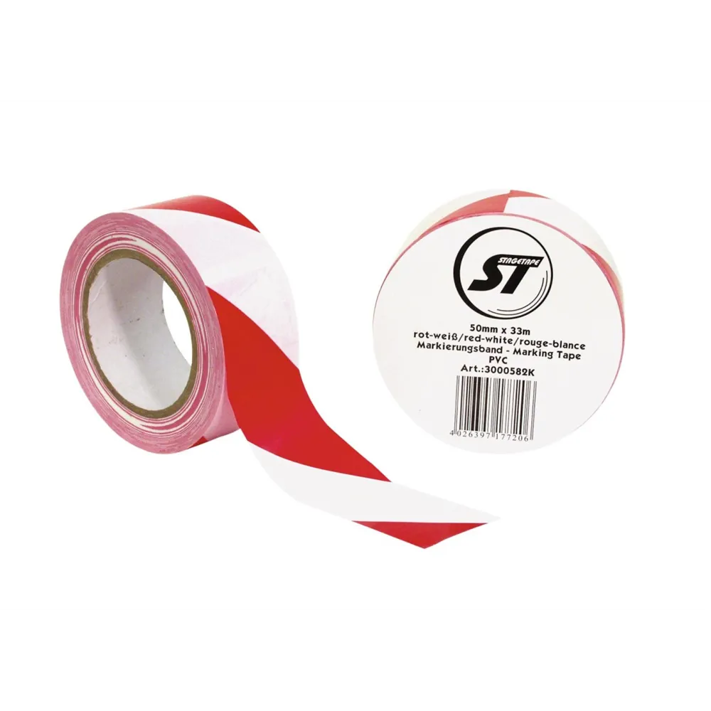 ACCESSORY Markierungsband PVC rot/weiß