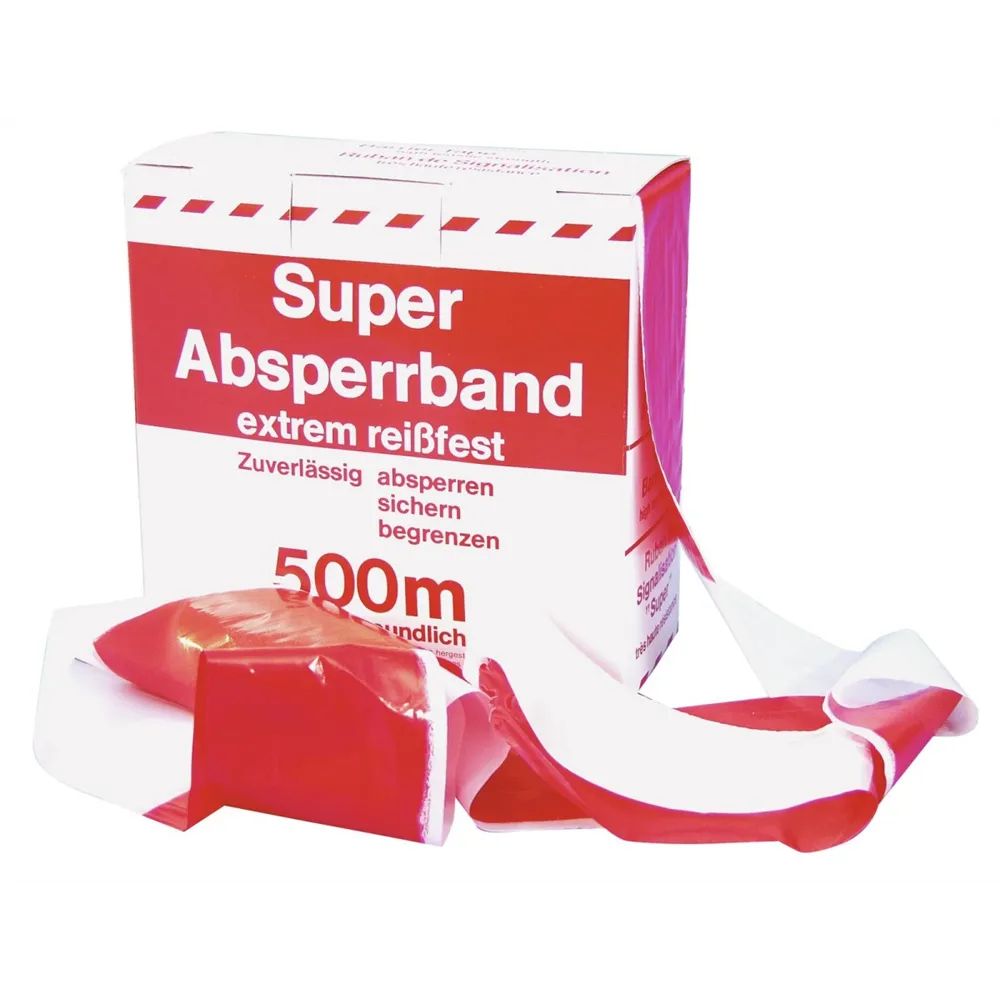 ACCESSORY Absperrband rot/weiß 500mx80mm