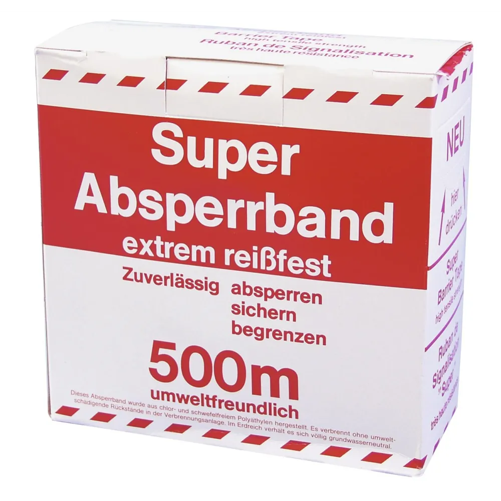 ACCESSORY Absperrband rot/weiß 500mx80mm