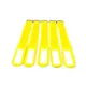 GAFER.PL Kabelbinder Klettverschluss 25x260mm 5er Pack gelb