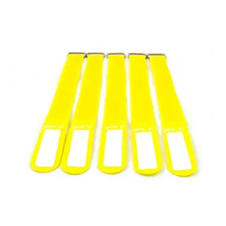 GAFER.PL Kabelbinder Klettverschluss 25x260mm 5er Pack gelb