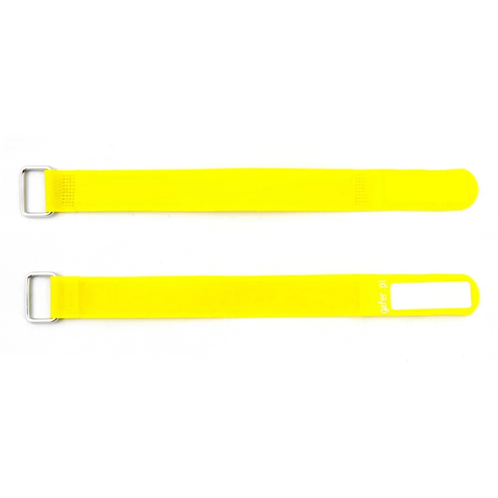 GAFER.PL Kabelbinder Klettverschluss 25x260mm 5er Pack gelb
