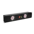 OMNITRONIC Frontplatte Z-19 mit 2 Lüftern 2HE