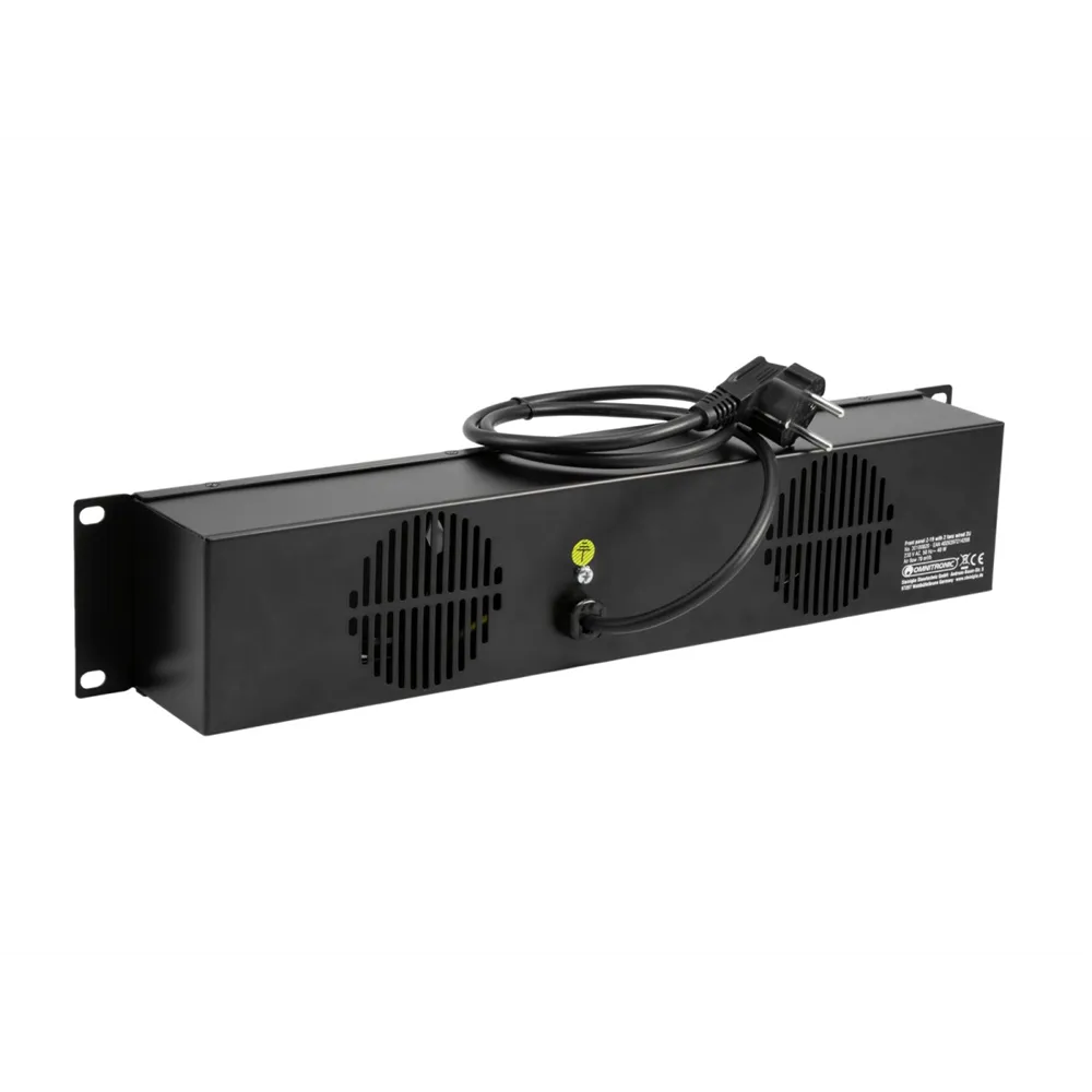 OMNITRONIC Frontplatte Z-19 mit 2 Lüftern 2HE