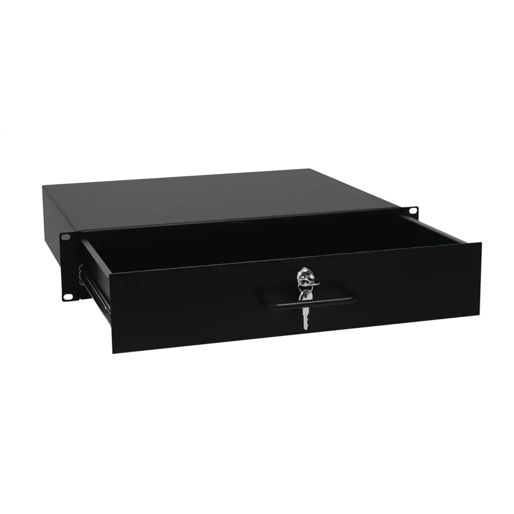 OMNITRONIC Rackschublade mit Schloss 2HE