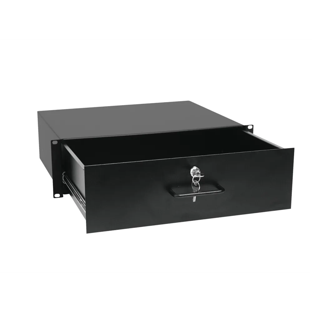 OMNITRONIC Rackschublade mit Schloss 3HE