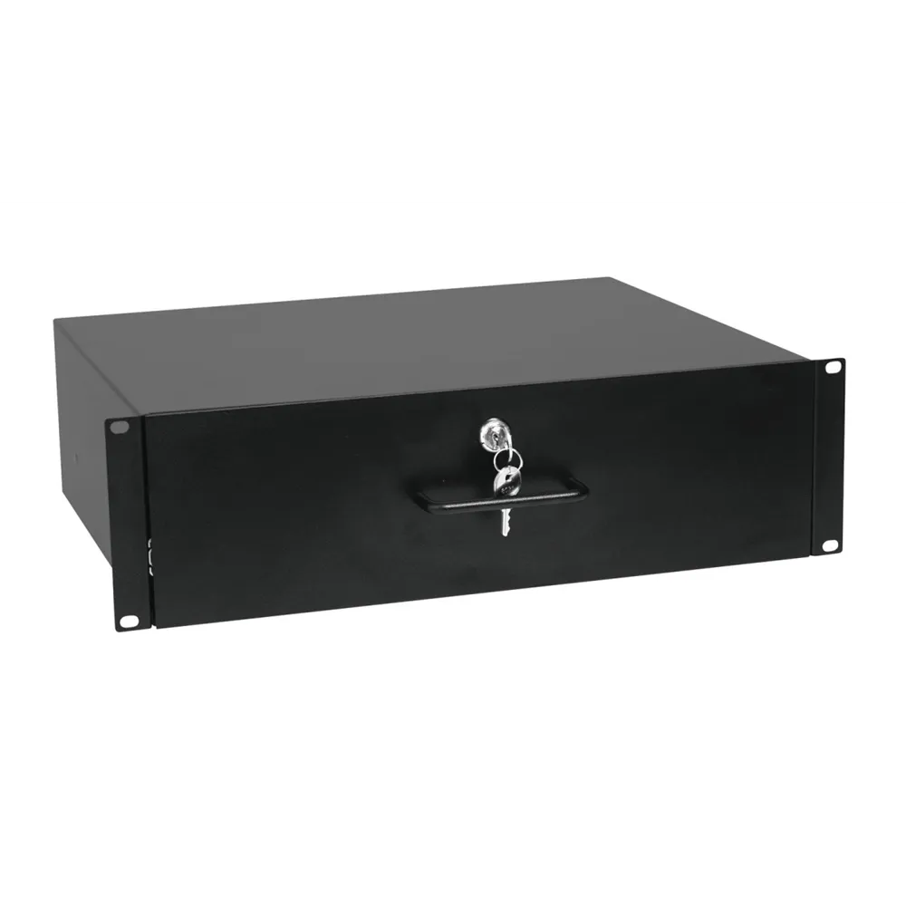 OMNITRONIC Rackschublade mit Schloss 3HE