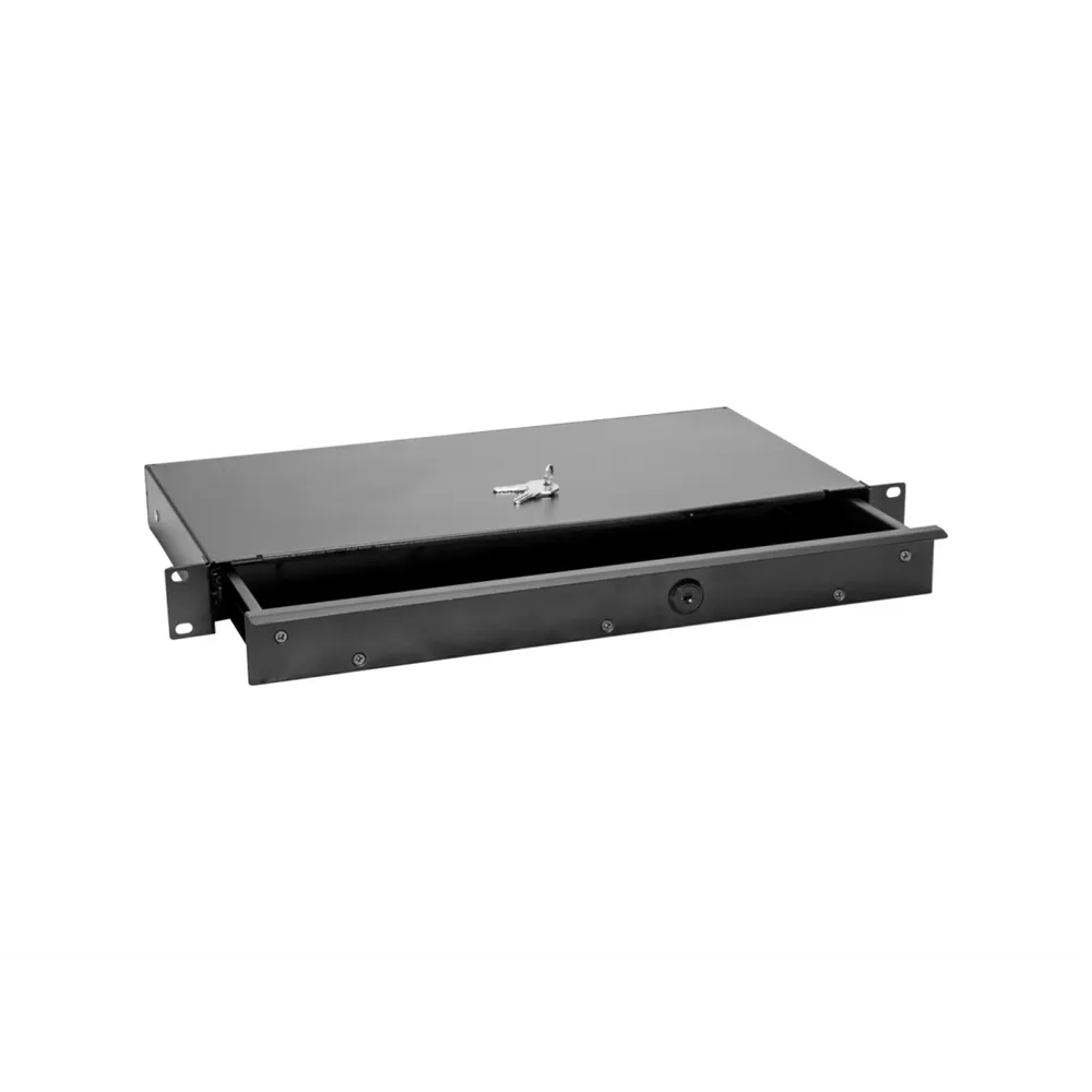 OMNITRONIC Rackschublade KE-1 Rackschublade mit Schloss 1HE