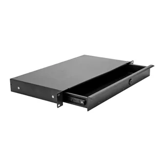 OMNITRONIC Rackschublade KE-1 Rackschublade mit Schloss 1HE